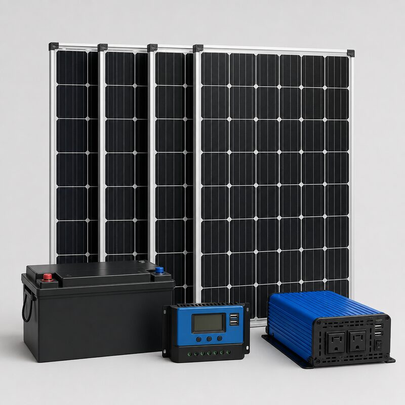 Renogy 400W solar kit with battery, controller and inverter