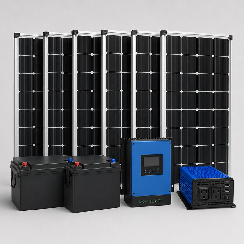 Rich Solar 600W off-grid kit with dual batteries